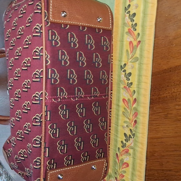 Dooney & Bourke Maroon Satchel - Picture 6 of 16